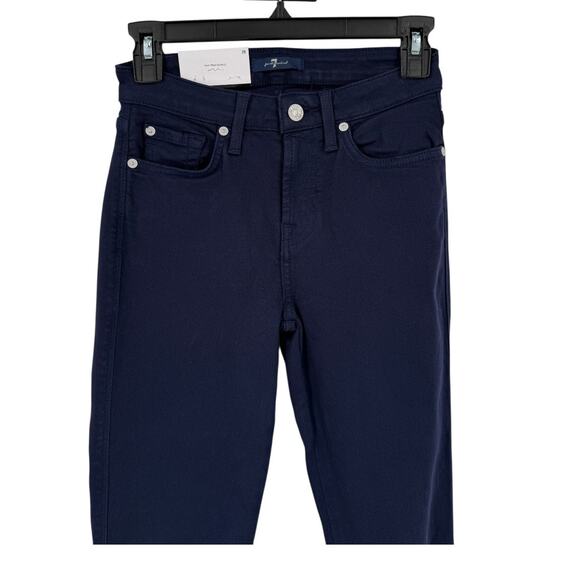 7 For All Mankind Kimmie form fitted bootcut jeans dark blue size 26 - Picture 2 of 8